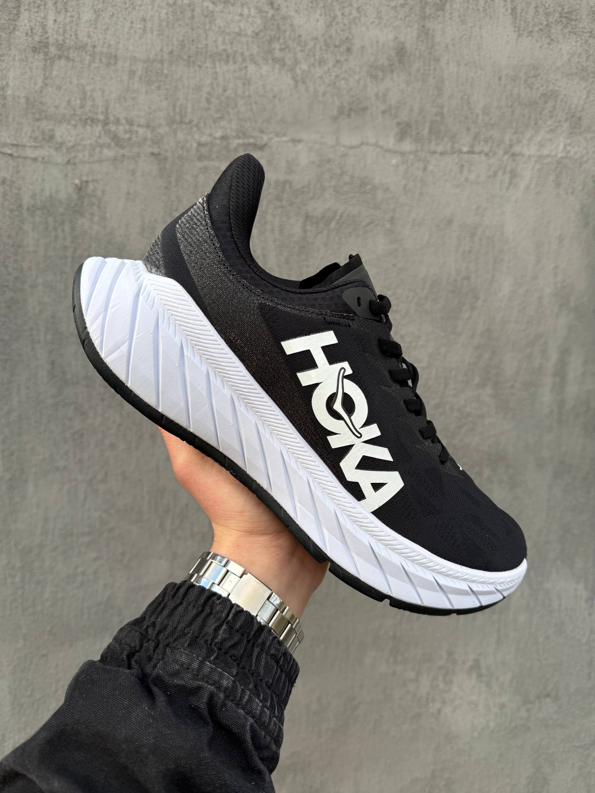 Hoka Carbon X White/Black