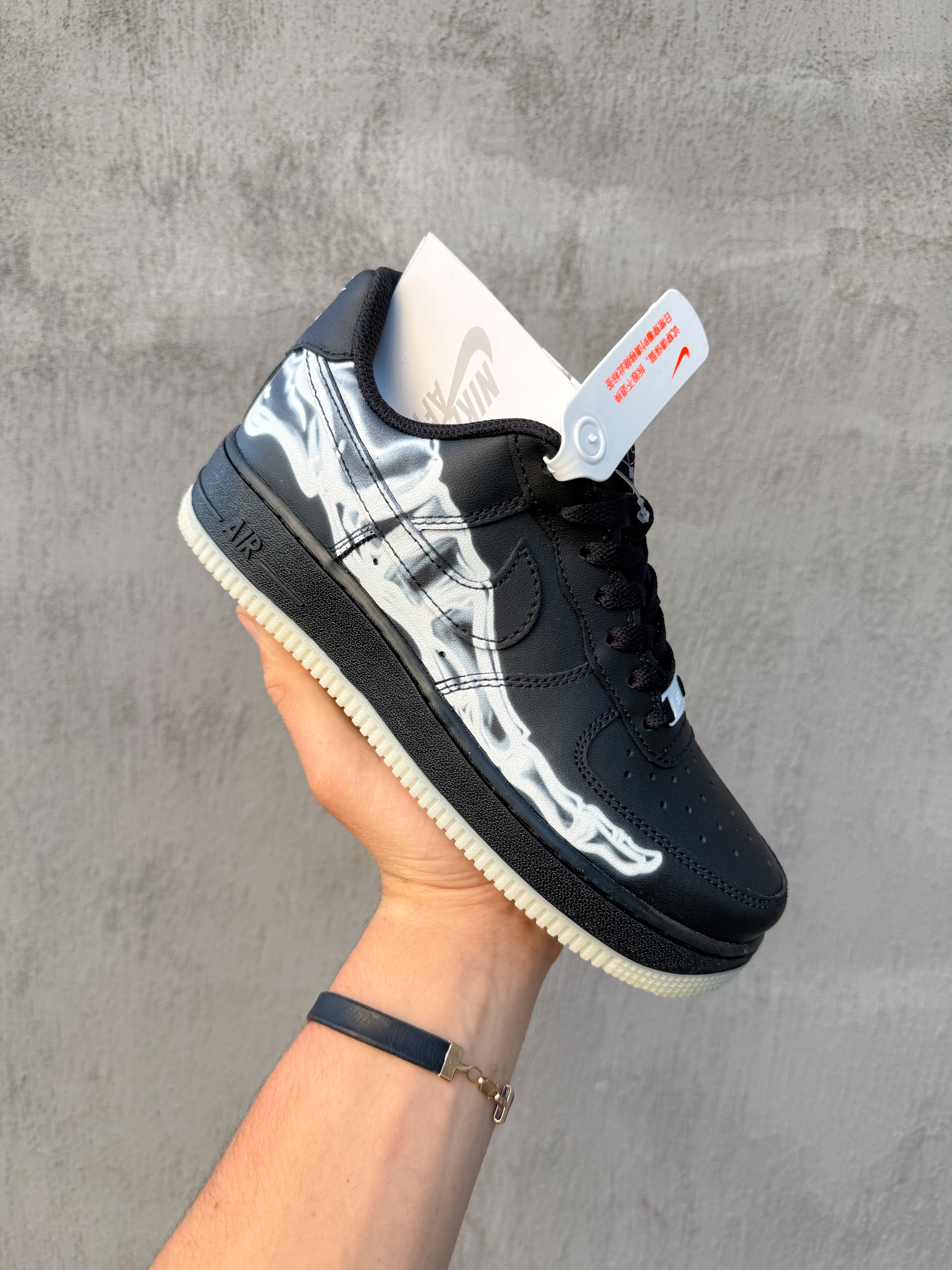 Nike Air Force 1 Low Skeleton Black
