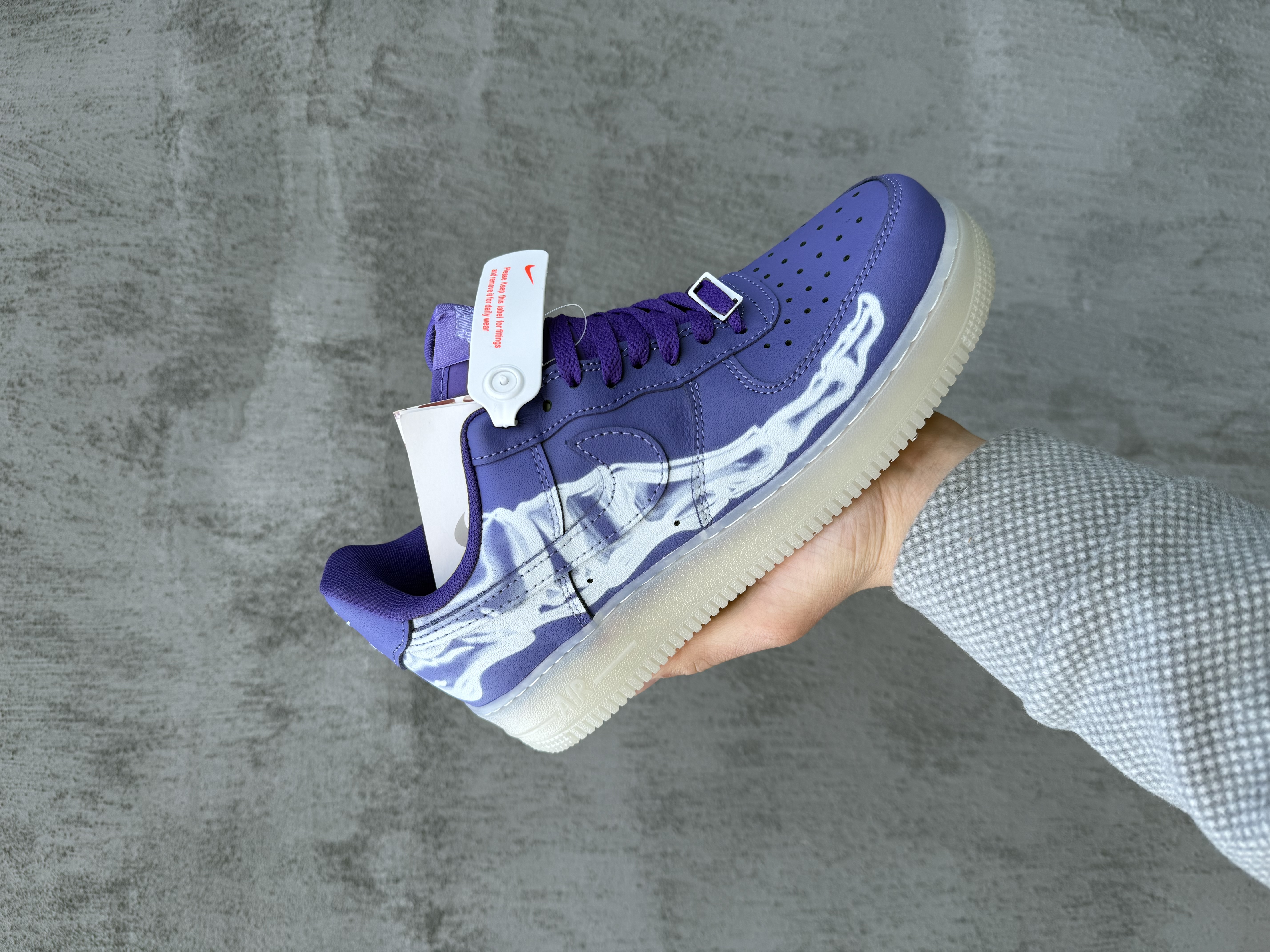 Nike Air Force 1 Low Skeleton Purple