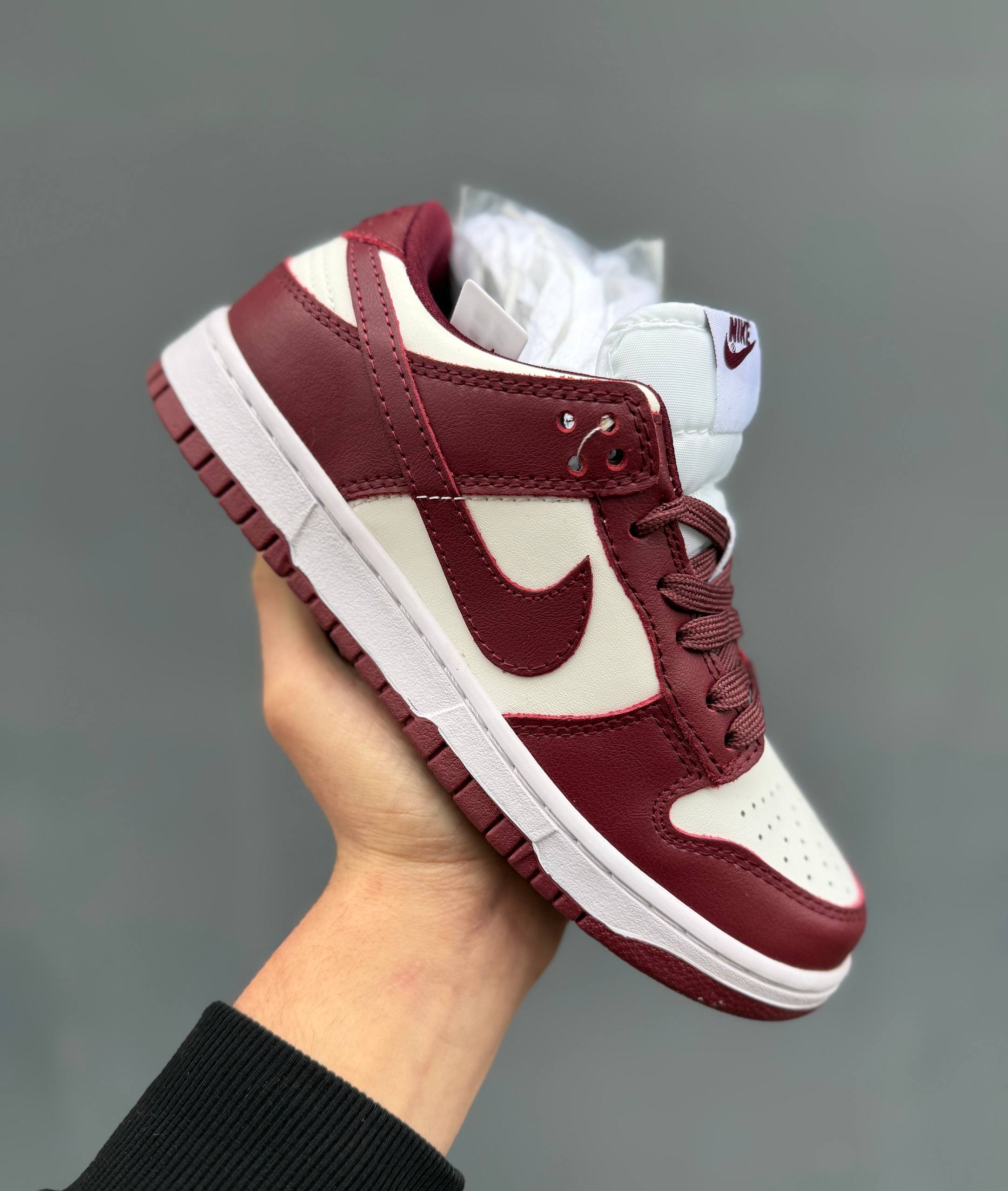 Nike Dunk Low Team Red Bordo White
