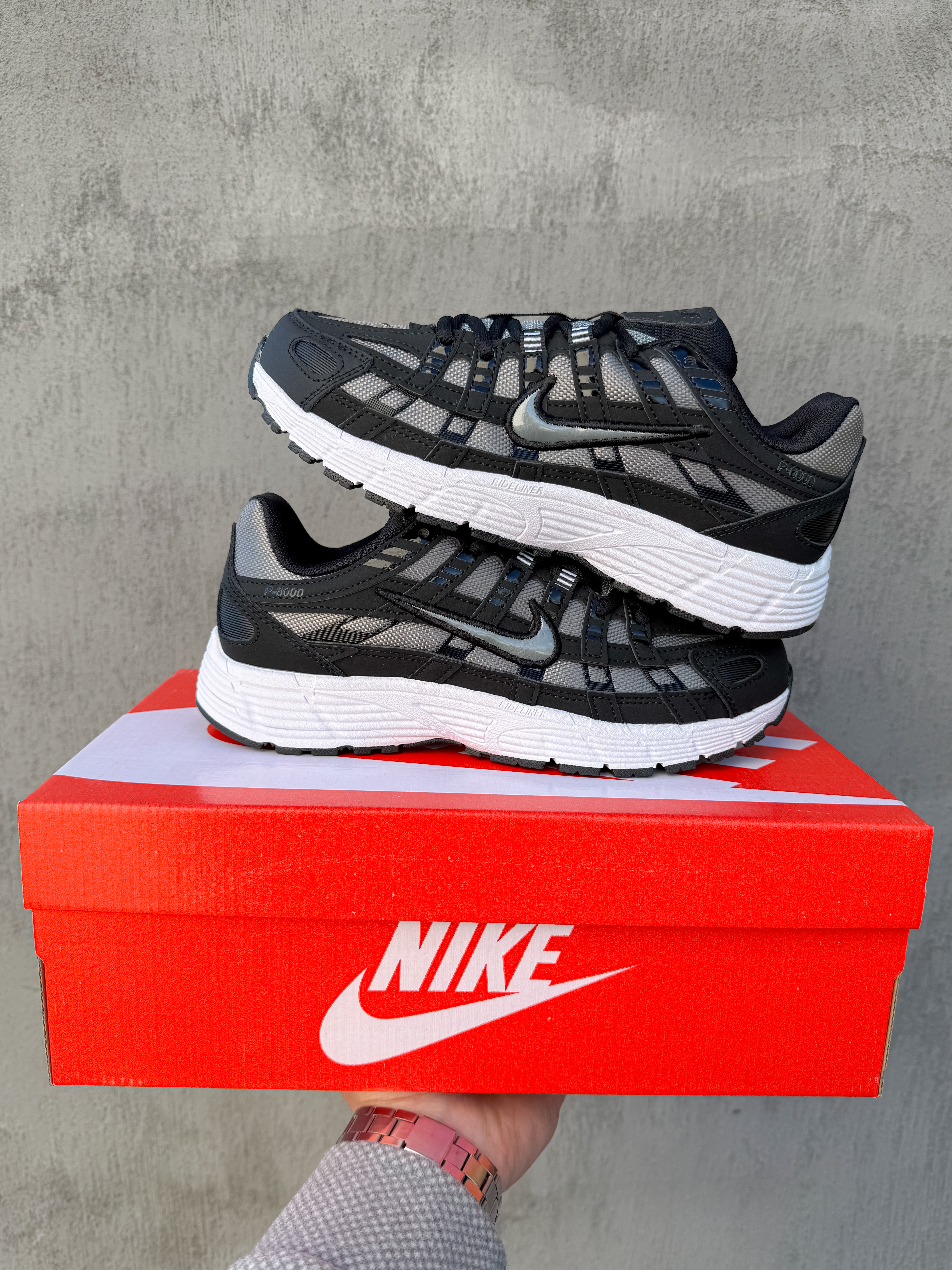 Nike P - 6000 Black White