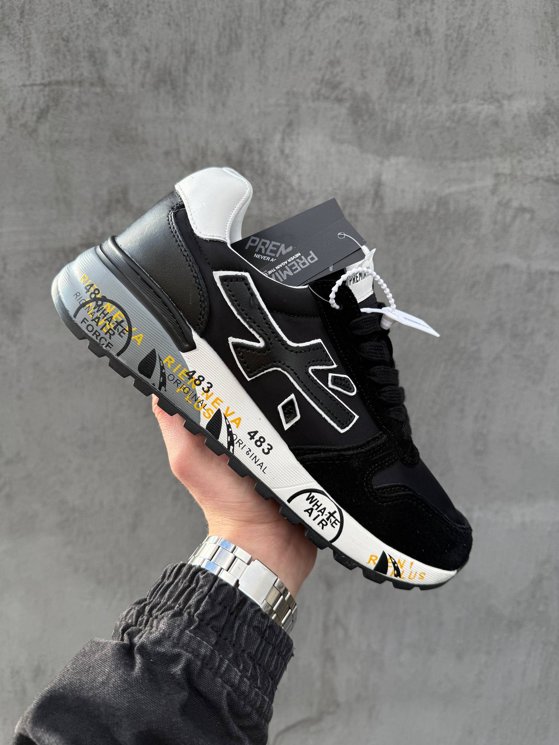 Premiata Mick Black/White