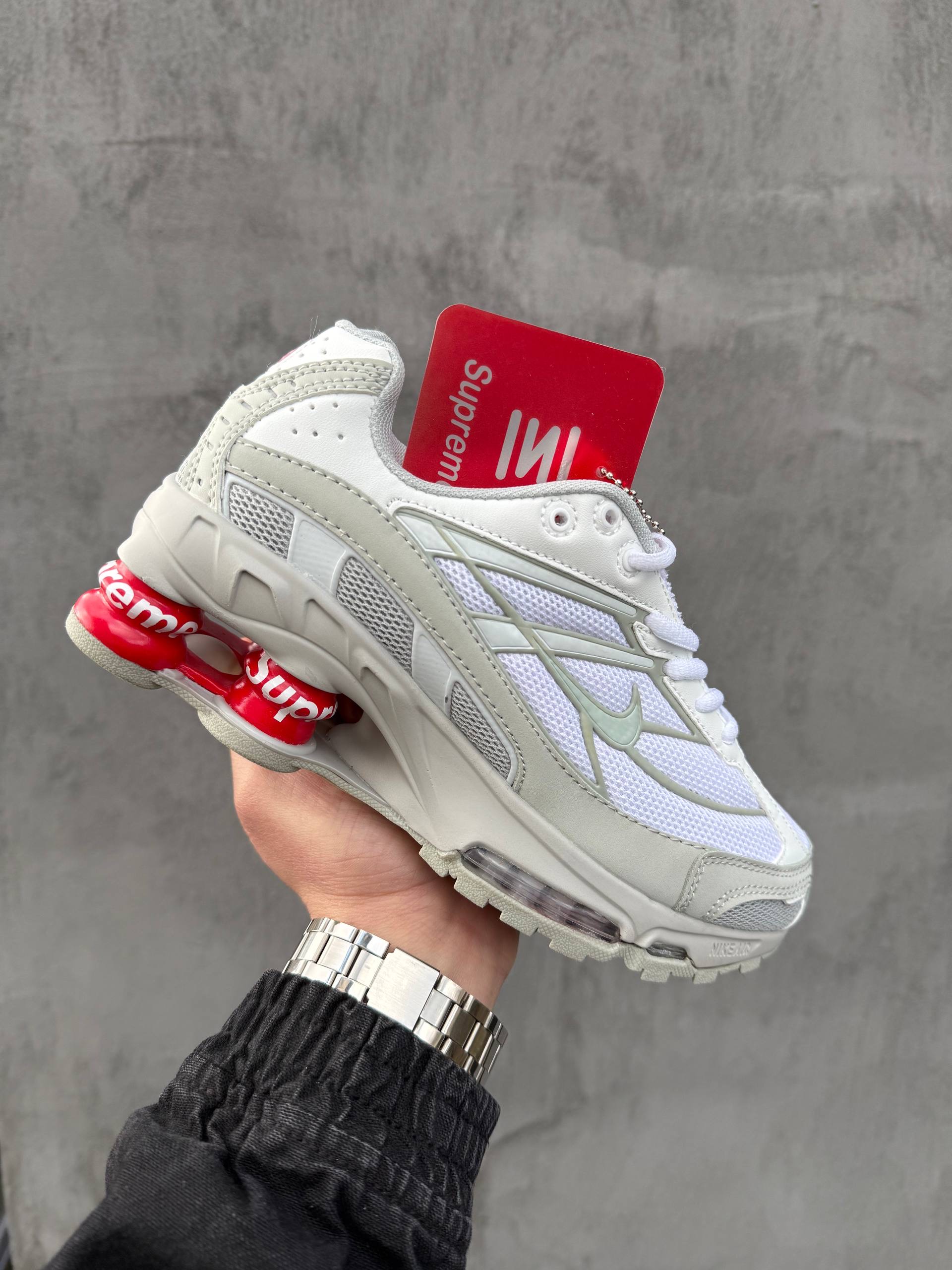 Supreme x Nike Shox Ride 2 SP White Grey