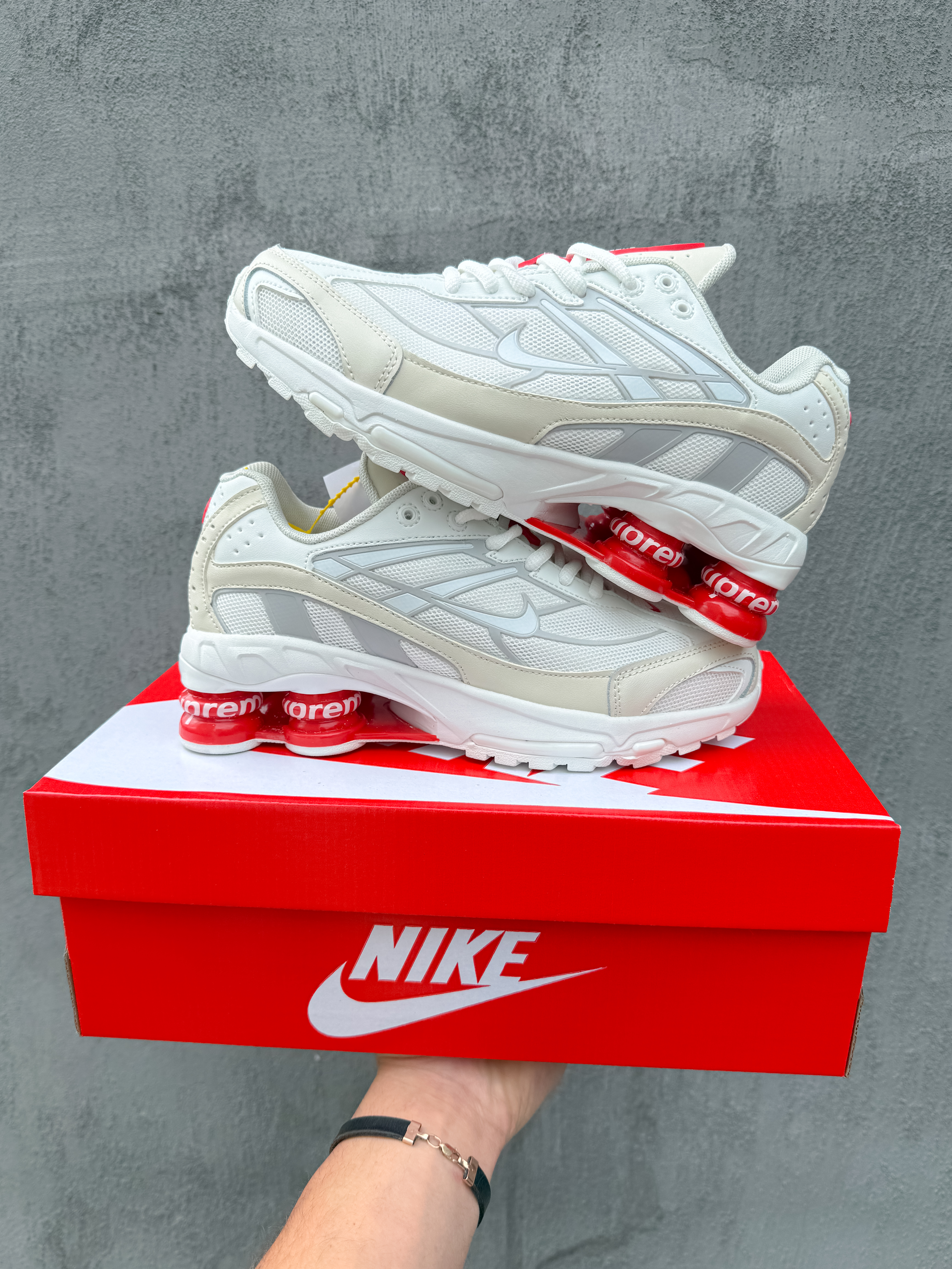 Supreme x Nike Shox Ride 2 SP White/Beige